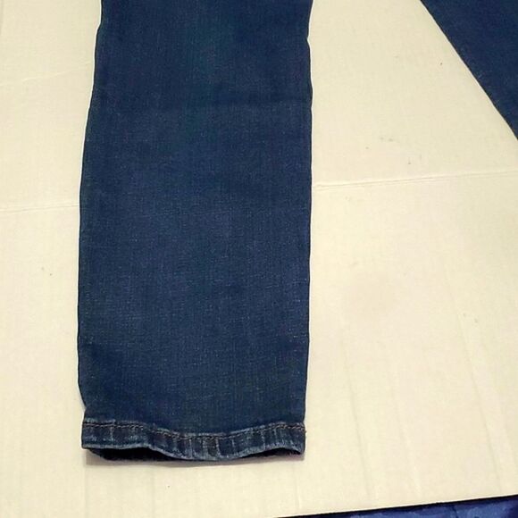 Blue Revival Dark Wash Distressed High Rise Skinny Jeans - Picture 7 of 11